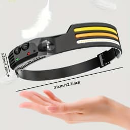 LED Sensor Headlamp USB Rechargeable Led Head Torch Built-in Battery Head Flashlight Outdoor Camping Fishing Headlight Lantern