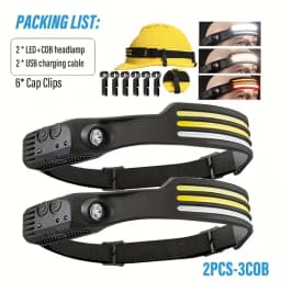 LED Sensor Headlamp USB Rechargeable Led Head Torch Built-in Battery Head Flashlight Outdoor Camping Fishing Headlight Lantern