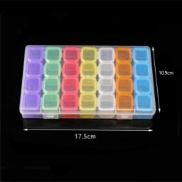 56/28Grid The Compact PP Storage Box Can Be Used To Store Beads Nail Tools and Empty Plastic Storage Containers