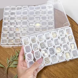 56/28Grid The Compact PP Storage Box Can Be Used To Store Beads Nail Tools and Empty Plastic Storage Containers