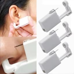 1-10pcs Safety Ear Piercing Gun Kit Women Men Disposable White Plastic Sterile Ear Piercing Device Fashion Simple Piercing Tools