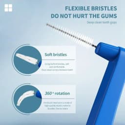 20Pcs Interdental Brush For Dental Orthodontic Clean Between Teeth Cleaning Tools Soft Micro Brushes