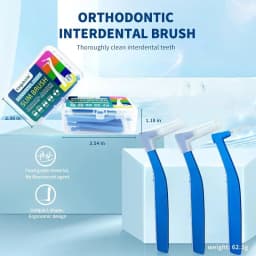 20Pcs Interdental Brush For Dental Orthodontic Clean Between Teeth Cleaning Tools Soft Micro Brushes