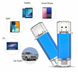 512GB OTG USB Flash Drive USB 3.0 Type C For iPhone ipad 128GB 256GB Pendrive Android Laptop High Speed External Storage Memory