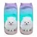 Hot Sale 3D Digital Printed Chow Dog Women Socks Unisex Fashion Cute Short Sock Women Low Anklet Print Cute Dog Sock 2022