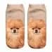 Hot Sale 3D Digital Printed Chow Dog Women Socks Unisex Fashion Cute Short Sock Women Low Anklet Print Cute Dog Sock 2022