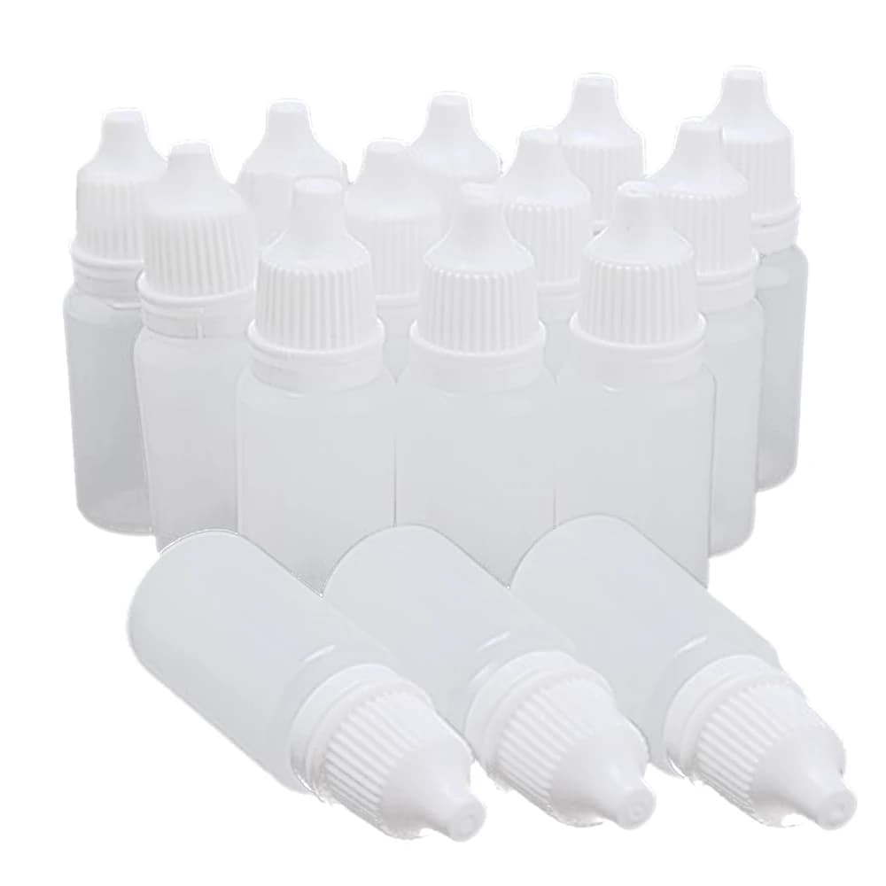 5PCS 5ML/10ML/15ML/20ML/30ML/50ML/100ML Empty Plastic Squeezable Dropper Bottles Eye Liquid Dropper Refillable Bottles
