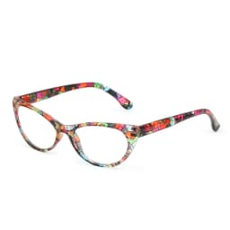 Anti Blue Light Reading Glasses Floral Print PC Frame Presbyopia Eyeglasses Fashion Cat Eye Eyewear Far Sight Glasses +1.0~+4.0