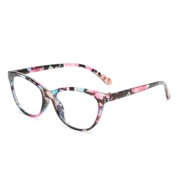 Anti Blue Light Reading Glasses Floral Print PC Frame Presbyopia Eyeglasses Fashion Cat Eye Eyewear Far Sight Glasses +1.0~+4.0