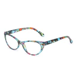 Anti Blue Light Reading Glasses Floral Print PC Frame Presbyopia Eyeglasses Fashion Cat Eye Eyewear Far Sight Glasses +1.0~+4.0