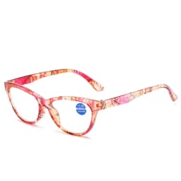 Anti Blue Light Reading Glasses Floral Print PC Frame Presbyopia Eyeglasses Fashion Cat Eye Eyewear Far Sight Glasses +1.0~+4.0