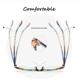 Anti Blue Light Reading Glasses Floral Print PC Frame Presbyopia Eyeglasses Fashion Cat Eye Eyewear Far Sight Glasses +1.0~+4.0
