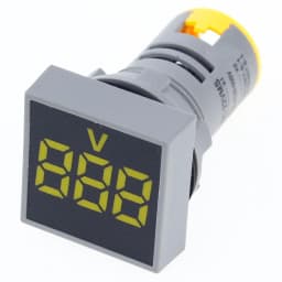 22MM 0-100A Digital Ammeter Current Meter/Voltage Meters Indicator Led Lamp Square Signal Light