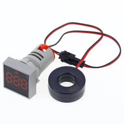 22MM 0-100A Digital Ammeter Current Meter/Voltage Meters Indicator Led Lamp Square Signal Light