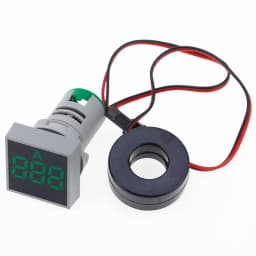 22MM 0-100A Digital Ammeter Current Meter/Voltage Meters Indicator Led Lamp Square Signal Light