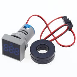 22MM 0-100A Digital Ammeter Current Meter/Voltage Meters Indicator Led Lamp Square Signal Light