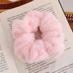 2024 Autumn Winter New Sweet Plush Soft Girls' Women Pompom Hair Ties Elastic Hair Band Ropes Accessories Headwear
