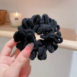 2024 Autumn Winter New Sweet Plush Soft Girls' Women Pompom Hair Ties Elastic Hair Band Ropes Accessories Headwear
