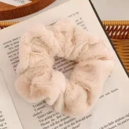 2024 Autumn Winter New Sweet Plush Soft Girls' Women Pompom Hair Ties Elastic Hair Band Ropes Accessories Headwear