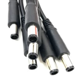 DC repair cable 7.4*5.0mm Power Plug Socket Connector with pin For hp /Dell 30cm For Notebook PC Charger 2pin 3pin 20Awg 18AWG