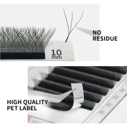 GAHAMACA W-Shape Eyelash Extensions C/D/L/LU Curl Premade Volume Fans Soft Natural False Eyelashes For Professional Eye Makeup