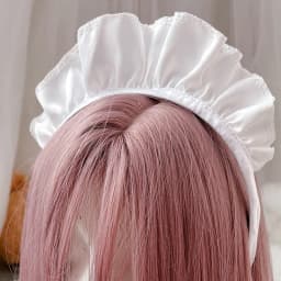 Girls Wide  Headwear White Maid Headband Novelty Sweet  HeadpieceCartoon Anime Cosplay Hair Ornaments Dropshipping
