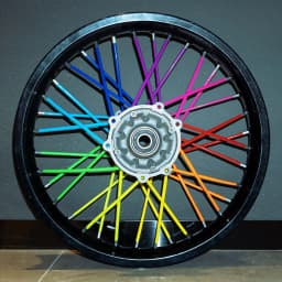 New Motorcycle 72Pcs Wheel Rim Spoke Wrap Kit Skin Cover For Motocross Dirt Pit Bike Enduro