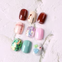 Tszs Japanese 200pcs Short Square Single Number Nails Transparent Color Nail Tips Press On Traceless Full Cover Nail Extension