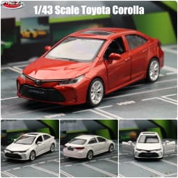 1/43 Toyota Corolla Hybrid Toy Car For Children Diecast Metal 1:43 Miniature Model Pull Back Educational Collection Gift Boys