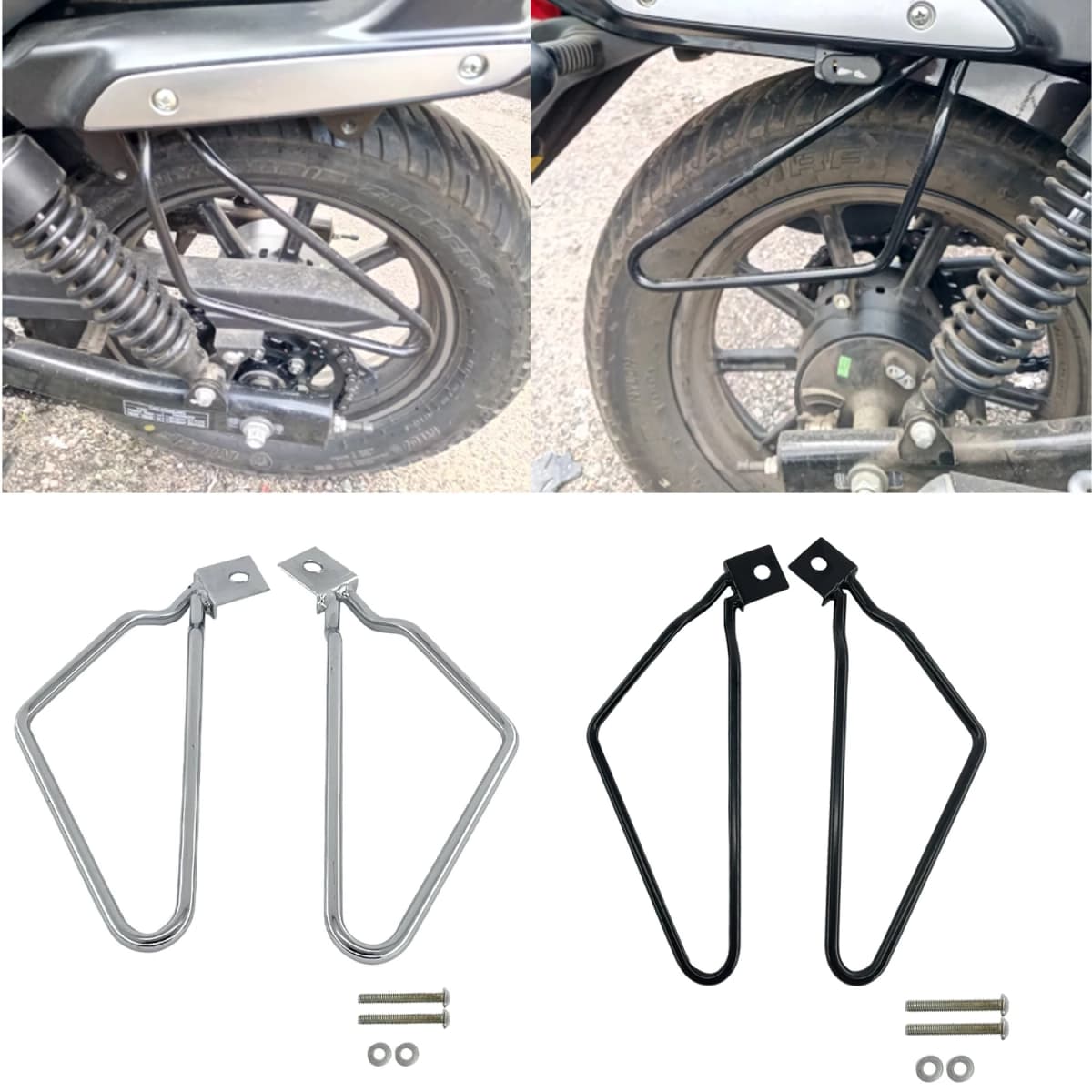 Motorcycle Saddlebag Support Bar Bracket Mount For Harley Sportster 883 Iron XL883N Dyna Fat Bob