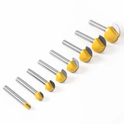 6mm Shank 6,8,12,16,18,20,22mm CNC Tools Solid Carbide Round Nose Bits Round Nose Cove Core Box Router Bit Shaker Cutter Tools