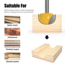 6mm Shank 6,8,12,16,18,20,22mm CNC Tools Solid Carbide Round Nose Bits Round Nose Cove Core Box Router Bit Shaker Cutter Tools