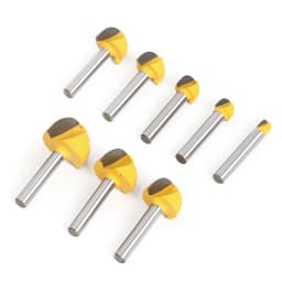 6mm Shank 6,8,12,16,18,20,22mm CNC Tools Solid Carbide Round Nose Bits Round Nose Cove Core Box Router Bit Shaker Cutter Tools