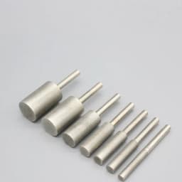 Diamond Cylinder Type Grinding Head Abrasive Wheel Jade Jewelry Bracelet Glass Stone Carving Polishing Tool Burrs Bit 6mm 1pc