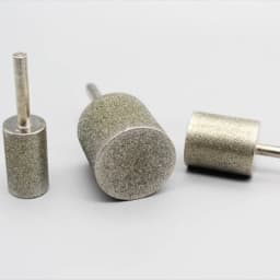 Diamond Cylinder Type Grinding Head Abrasive Wheel Jade Jewelry Bracelet Glass Stone Carving Polishing Tool Burrs Bit 6mm 1pc