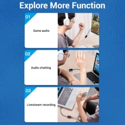 Vention Sound Card USB to 3.5mm Audio Interface Adapter External Sound Card for PC Laptop PS4 Headset Microphone USB Sound Card