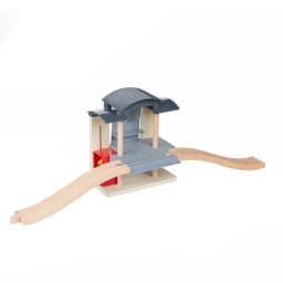 Wooden Railway Train Station Wooden Track Toys Electric Train Track Accessories Fit For All Brand Wood Tracks Toys For Children
