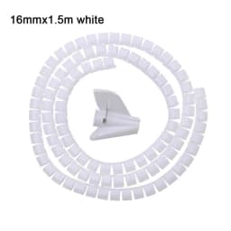 1.5/2m 10/16 mm Flexible Spiral Cable Organizer Storage Pipe Cord Protector Management Cable Winder Desk Tidy Cable Accessories