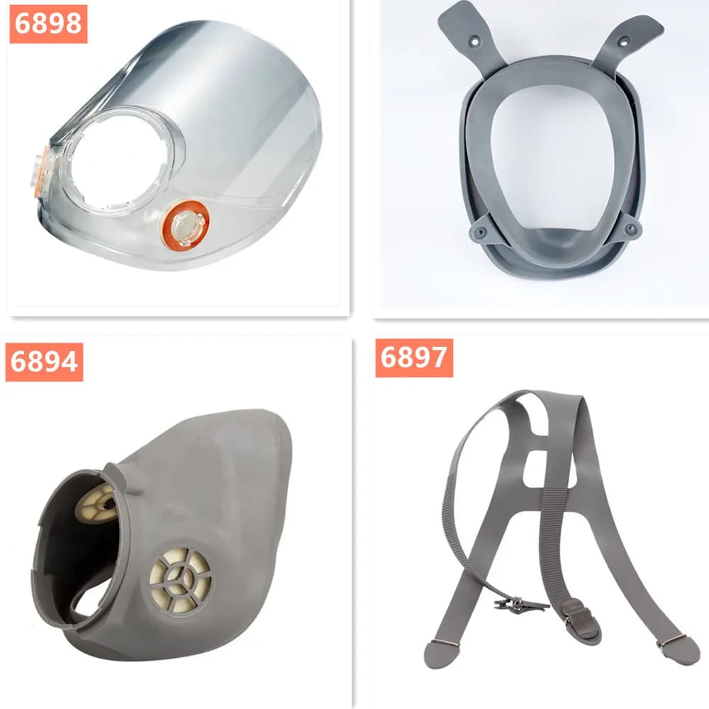6898 Screen 6897 Headband 6894 6864 Accessory For 3M 6800 Gas Mask Chemical Respirator Protective Face Shield
