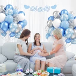 40pcs 12inch Blue White Sliver Snowflake Print Latex Balloons Set for Frozen Theme Birthday Snow Queen Party Decoration Supplies