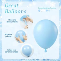 40pcs 12inch Blue White Sliver Snowflake Print Latex Balloons Set for Frozen Theme Birthday Snow Queen Party Decoration Supplies