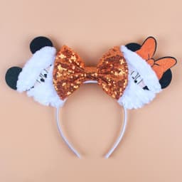 Newest Mickey Mouse Ears Headband for Women Kids Baby Girl Festival Party Hair Accessories with Sequins and 5 Inch Bow