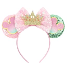 Newest Mickey Mouse Ears Headband for Women Kids Baby Girl Festival Party Hair Accessories with Sequins and 5 Inch Bow