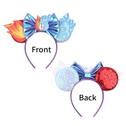 Newest Mickey Mouse Ears Headband for Women Kids Baby Girl Festival Party Hair Accessories with Sequins and 5 Inch Bow