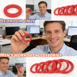 Silicone Male Health Exercise Rings Elastic Stretching Training Rings for Men Soft Silicone Reusable Bedroom Fitness Accessories