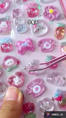 Hello Kitty 3D Hollow Bubble Relief Sticker Sanrio Kawaii DIY Reward Sticker Cute Sticker for Kids Gift