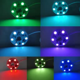 4/2/1Pcs Dimmable High Brightness 5V USB Colorful Gradient LED RGB Light Board Remote Control DIY Model Display Light PCB Board