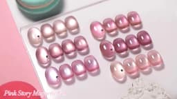 6pcs 10ml Pink Story Cat Magnetic Gel Nail Polish Set Nude Pink Gold Light Magnetic Soak Off UV Gel Varnish DIY Nail Supplies