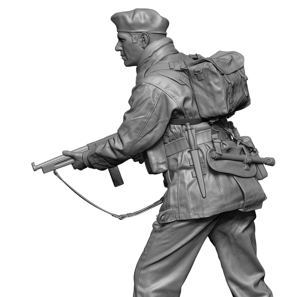 Resin Model figure, soldier, Military theme, 1/35 British para(thompson), GK, Unassembled and unpainted kit