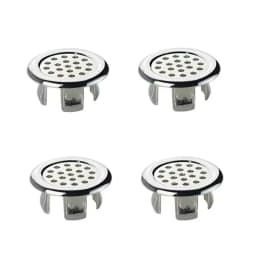 4Pcs Kitchen Bathroom Basin Circular Overflow Drain Cover Decoration Bathtub Sink Hole Overflow Hollow Washbasin Overflow